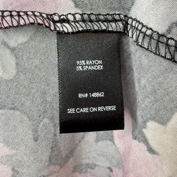 NEW Torrid Black Pink Floral V Neck 3/4 Supersoft Women’s Skater Dress Sz 1X - Picture 10 of 13